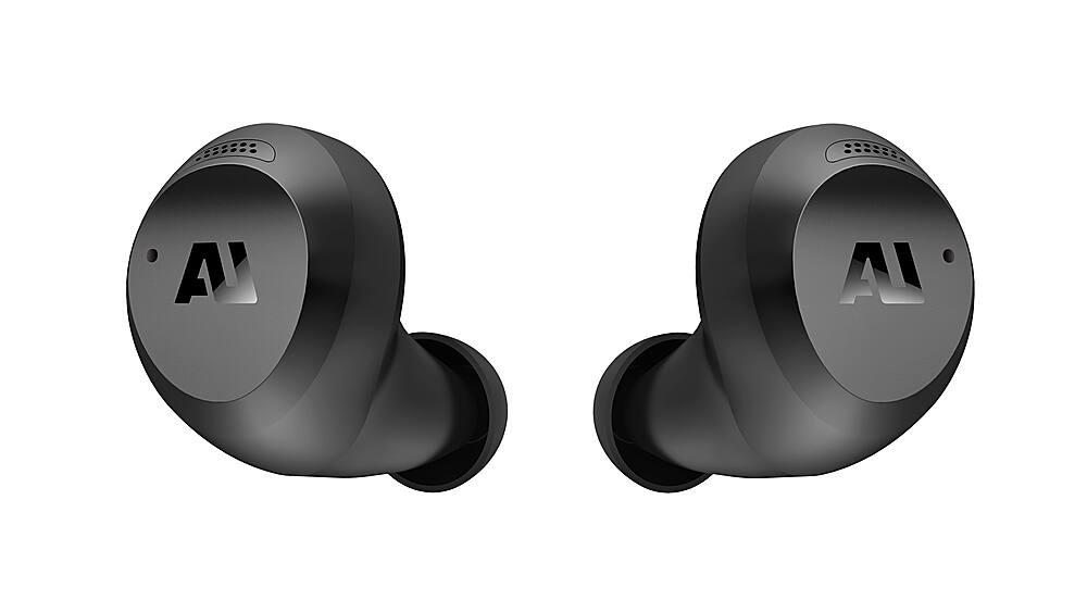 Left. Ausounds - AU Stream Hybrid True Wireless Noise Cancelling Earbuds - Black.