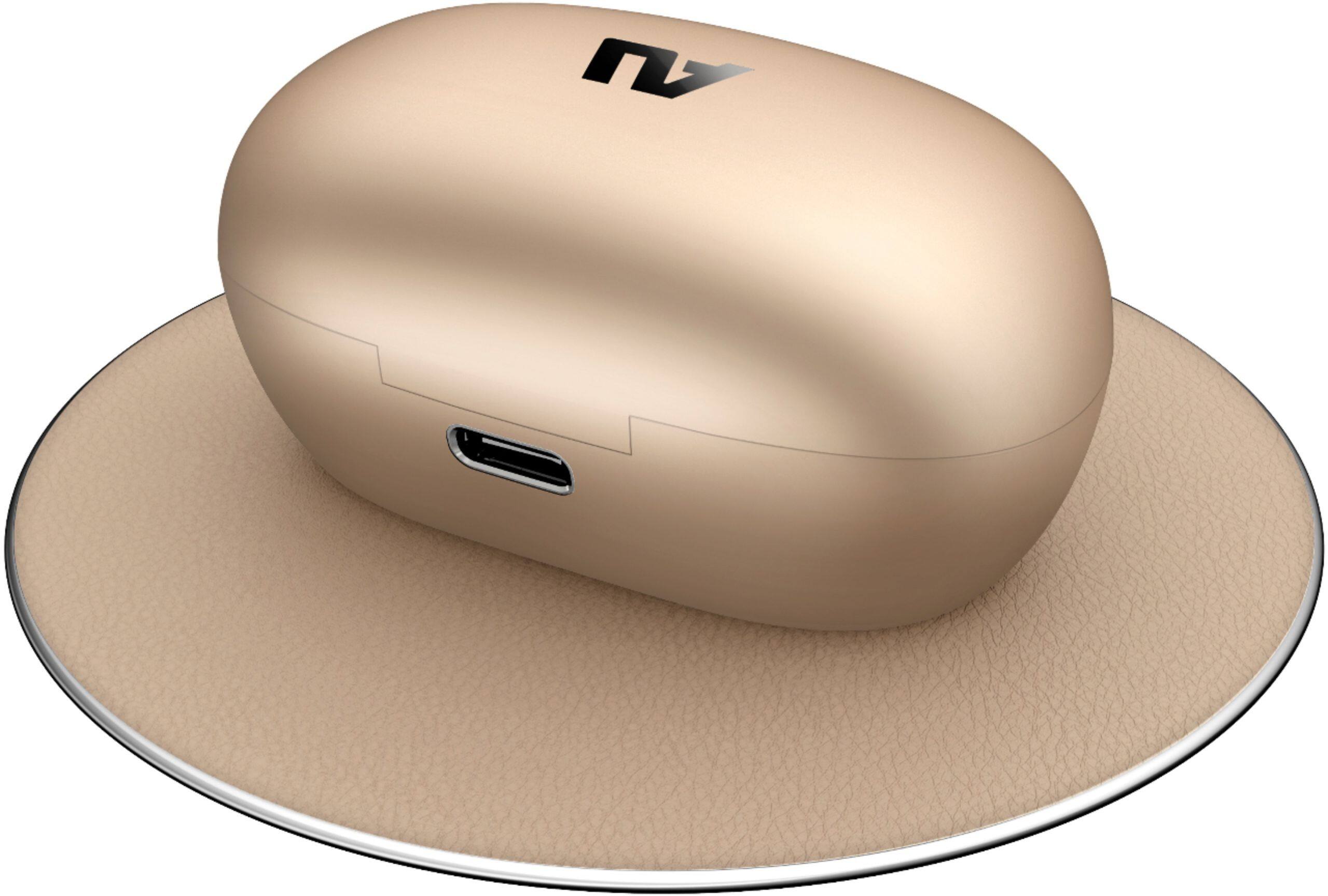 Alt View 12. Ausounds - AU Stream Hybrid True Wireless Noise Cancelling Earbuds - Gold.