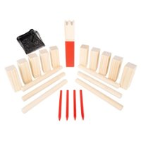 Hey! Play! - Kubb Viking Chess Game Wood Outdoor Lawn Game Set, Combines Bowling and Horseshoes, Strategic Party Fun - Alt_View_Zoom_11