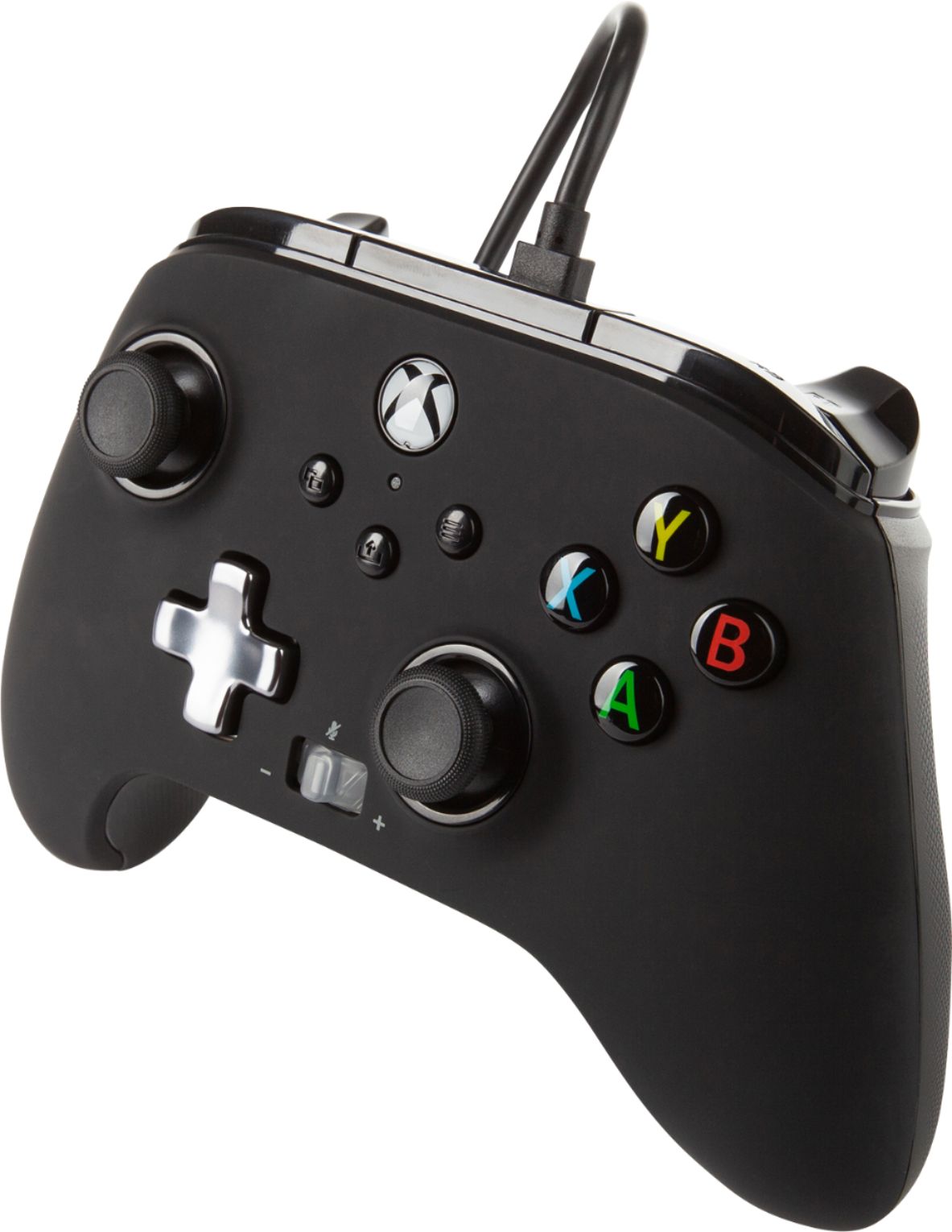 Left View: PowerA - Enhanced Wired Controller for Xbox Series X|S - Black