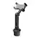 Front. ToughTested - Boom Adjustable Mobile Cup Holder Mount for Most Cell Phones. - Black.