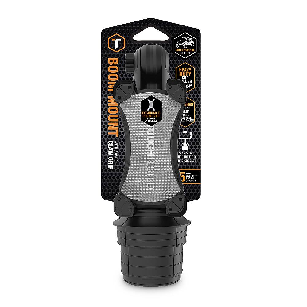 Alt View 16. ToughTested - Boom Adjustable Mobile Cup Holder Mount for Most Cell Phones. - Black.