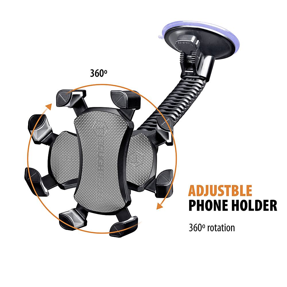 Alt View 12. ToughTested - Mammoth Mobile Windshield Mount for Mobile Phones - Black.