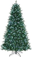 Mr Christmas - 7.5ft Pre-lit Alexa Compatible Christmas Tree - 40 lighting options - Easy Setup - Green - Front_Zoom