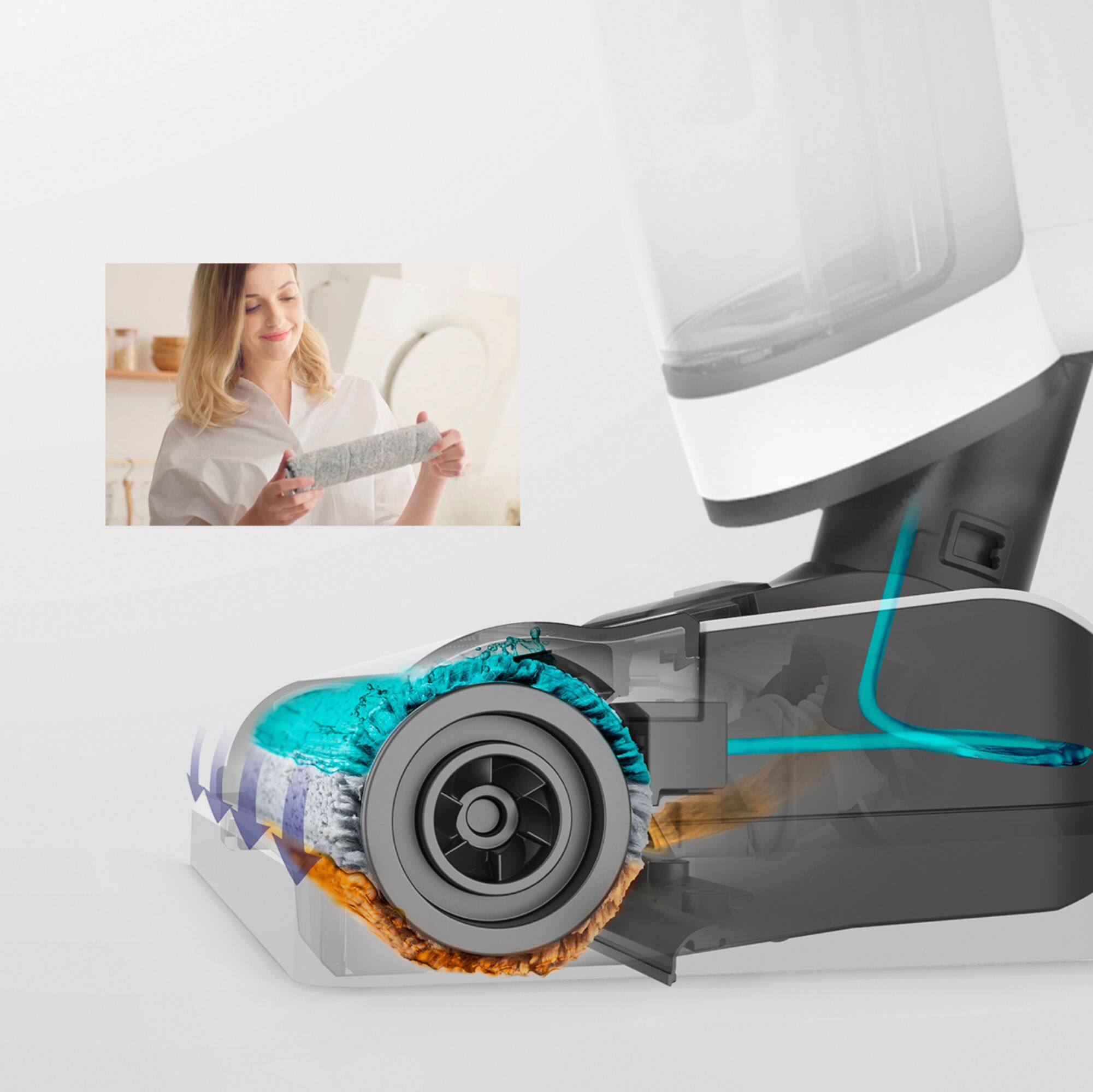 Alt View 15. Tineco - Floor One S3 Wet/Dry Hard Floor Cordless Vacuum with iLoop Smart Sensor Technology - Black.