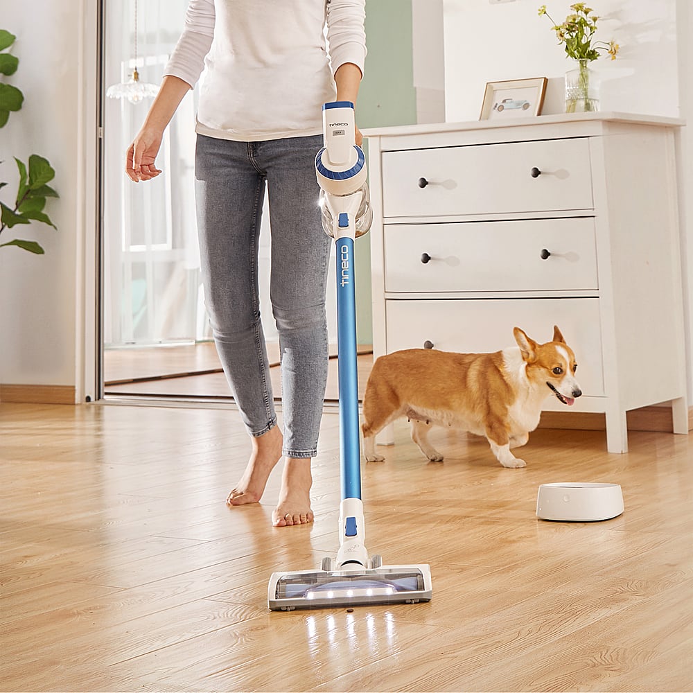 Left. Tineco - A10 Tango Cordless Stick Vacuum - Space Blue.