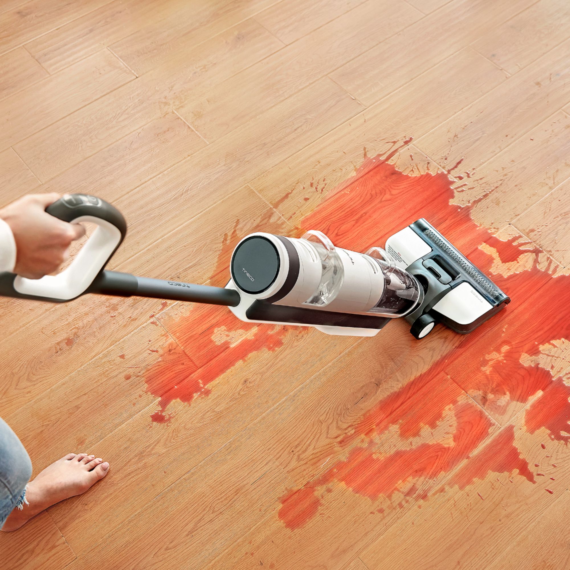 Tineco iFLOOR 3 Breeze Wet Dry Vacuum: Cordless Floor Cleaner & Mop for  Hard Floors 