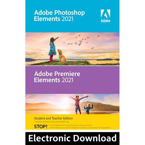 Adobe - Photoshop Elements 2021 & Premiere Elements 2021 Student and Teacher Edition [Digital]