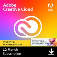 Adobe - Creative Cloud  Student and Teacher Edition (1-Year Subscription) - Mac OS, Windows [Digital] - Front_Zoom