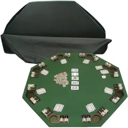 Toy Time - Deluxe Poker & Blackjack Table Top w/ Case