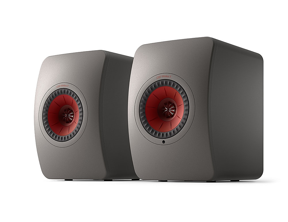 Alt View 11. KEF - LS50 WIRELESS II Bookshelf Speakers Pair - Gray.