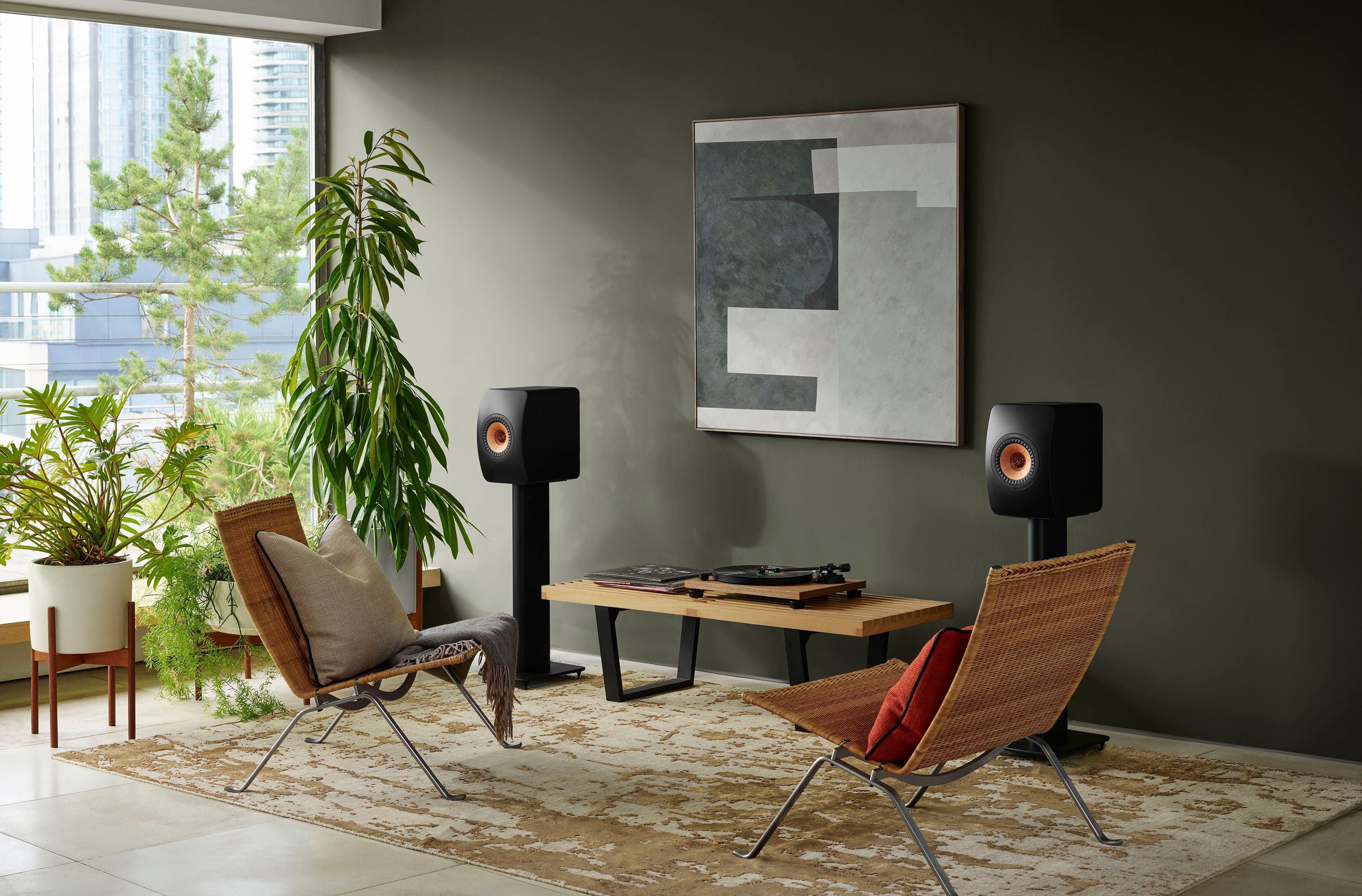 Alt View 11. KEF - LS50 WIRELESS II Bookshelf Speakers Pair - Black.