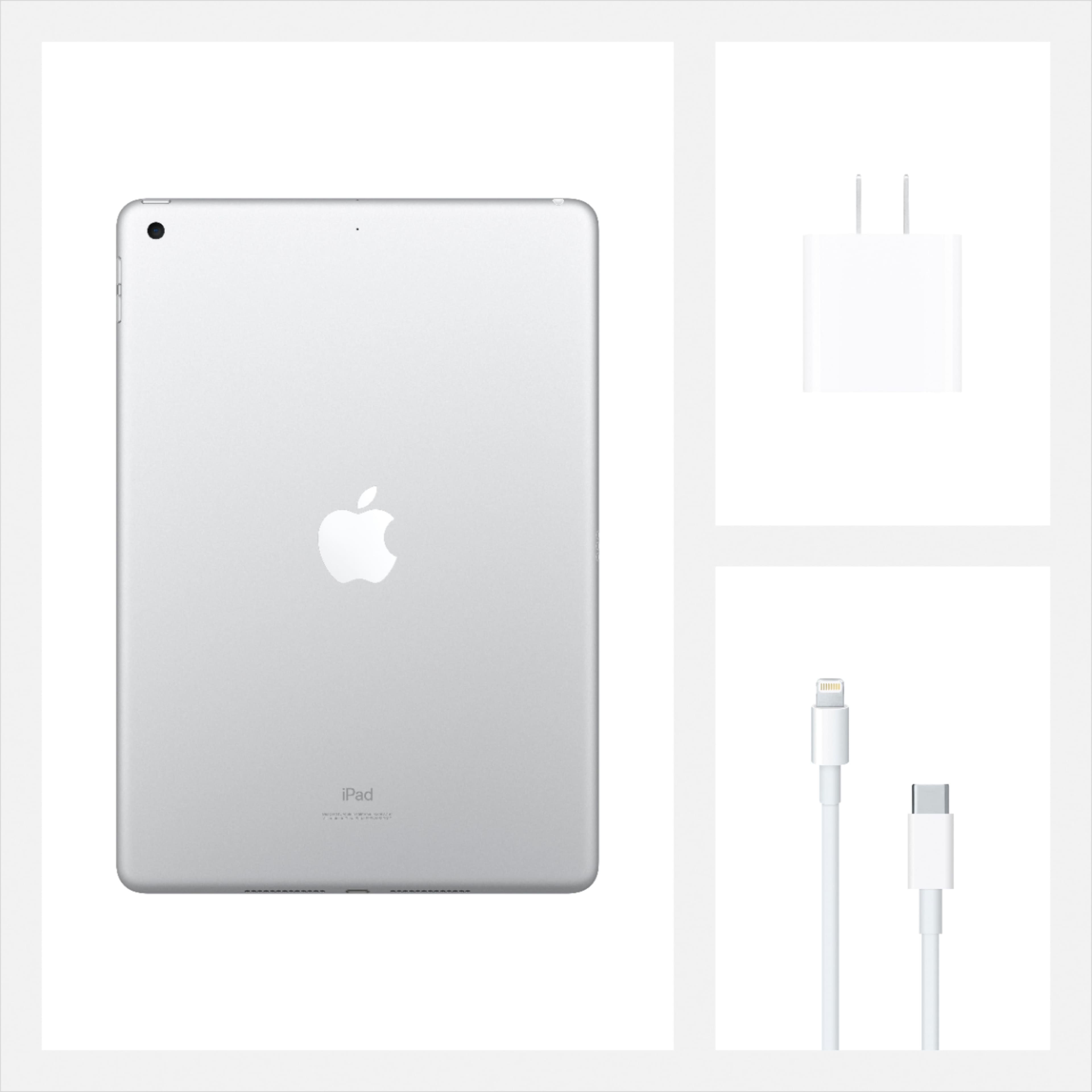 Alt View 16. Apple - Geek Squad Certified Refurbished 10.2-Inch iPad with Wi-Fi - 32GB - Silver.