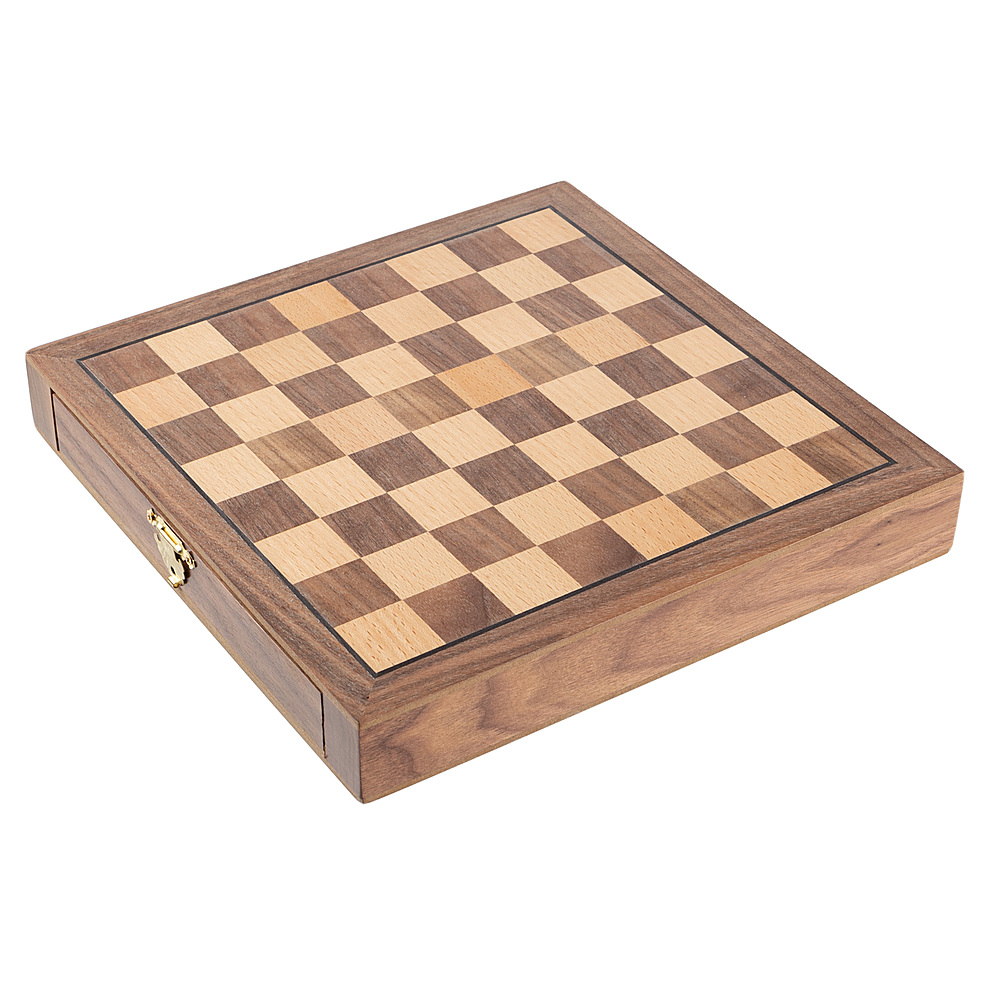 We Games Wood Laminate Chess Board With Storage Drawers : Target