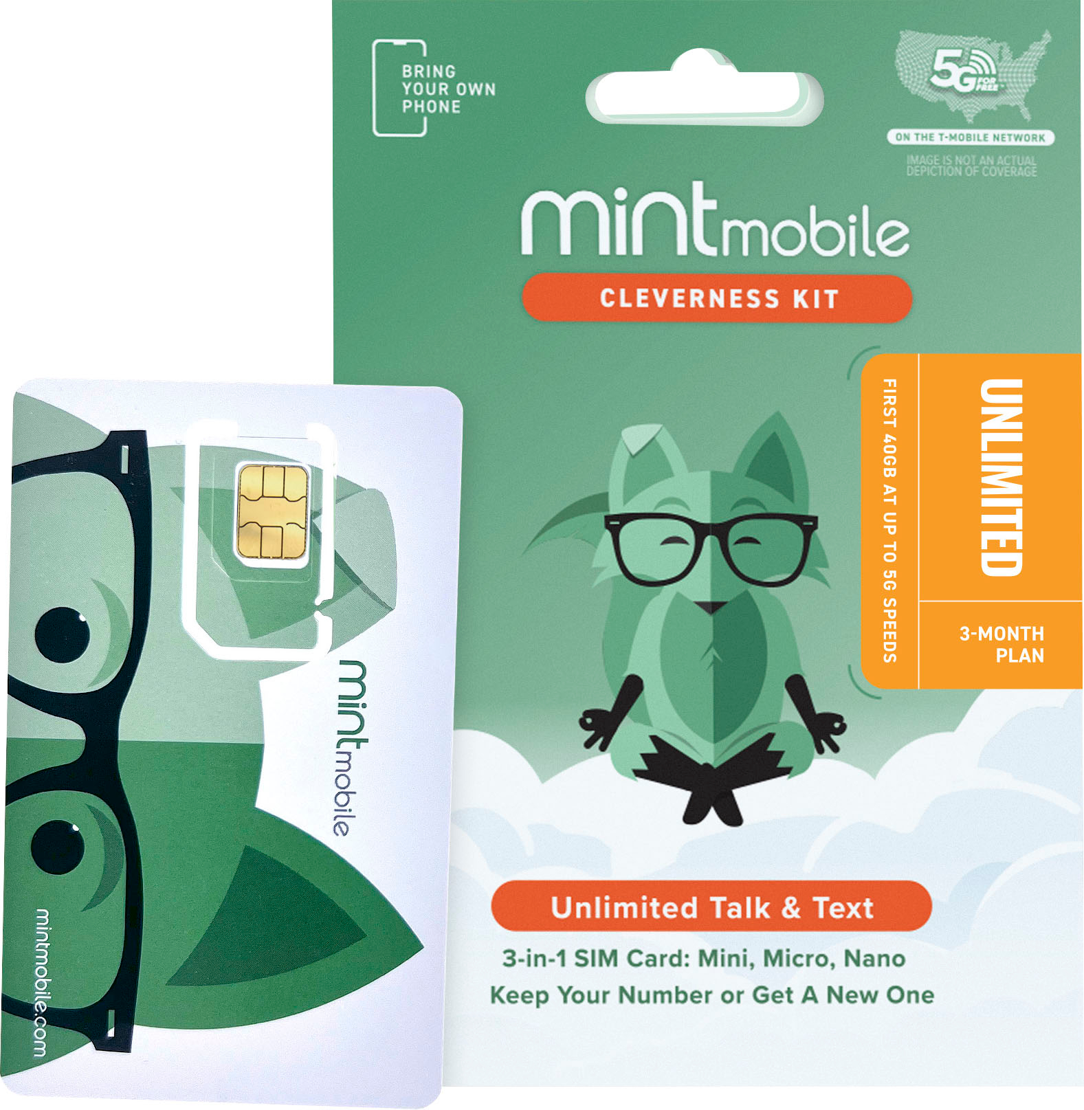 Mint Mobile - Unlimited Phone Plan - 3 Months of Wireless Service