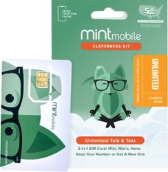 Mint Mobile - Unlimited Phone Plan - 3 Months of Wireless Service - Front_Zoom