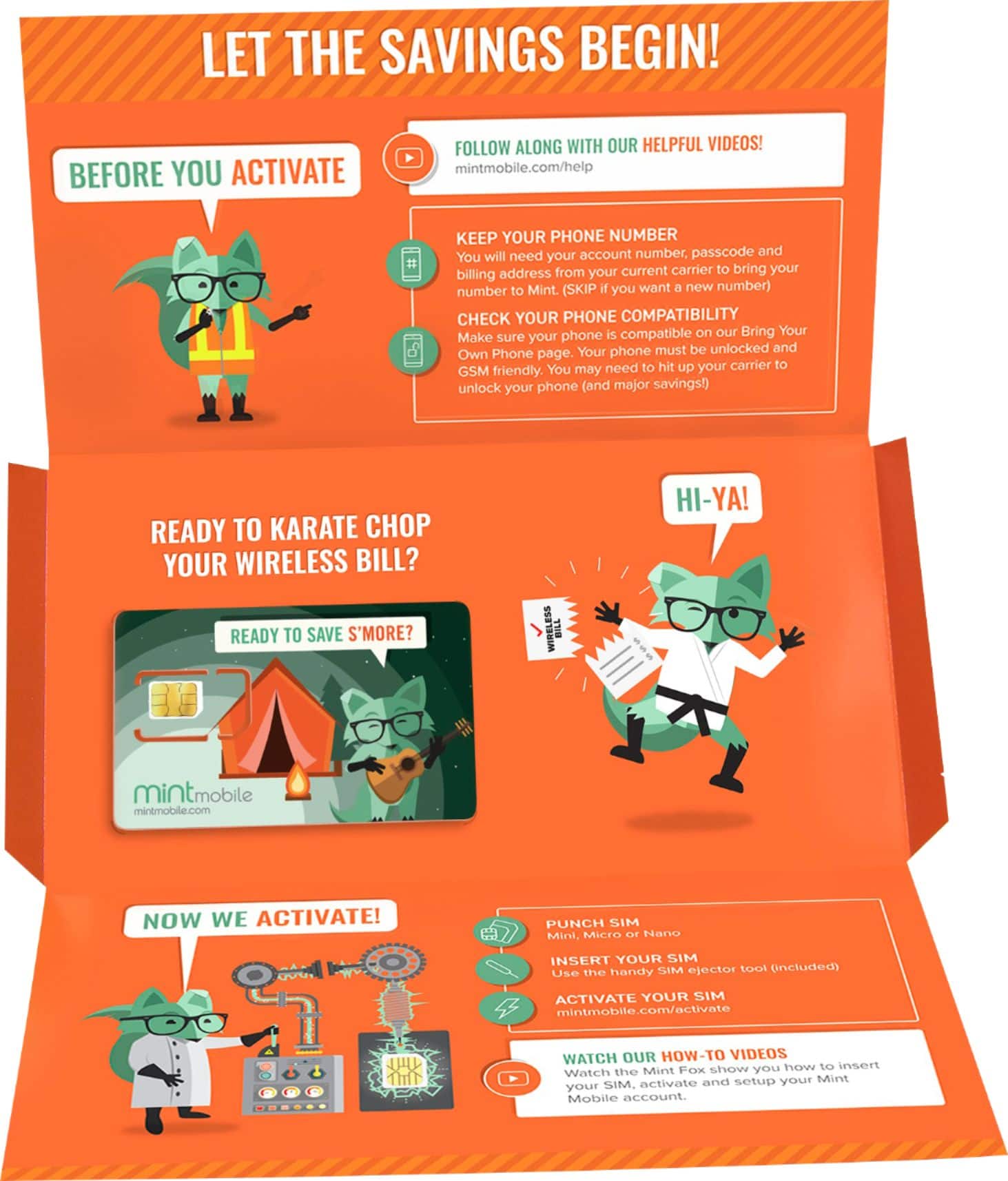 Mint Mobile Unlimited Phone Plan 6 Months of Wireless Service MINT