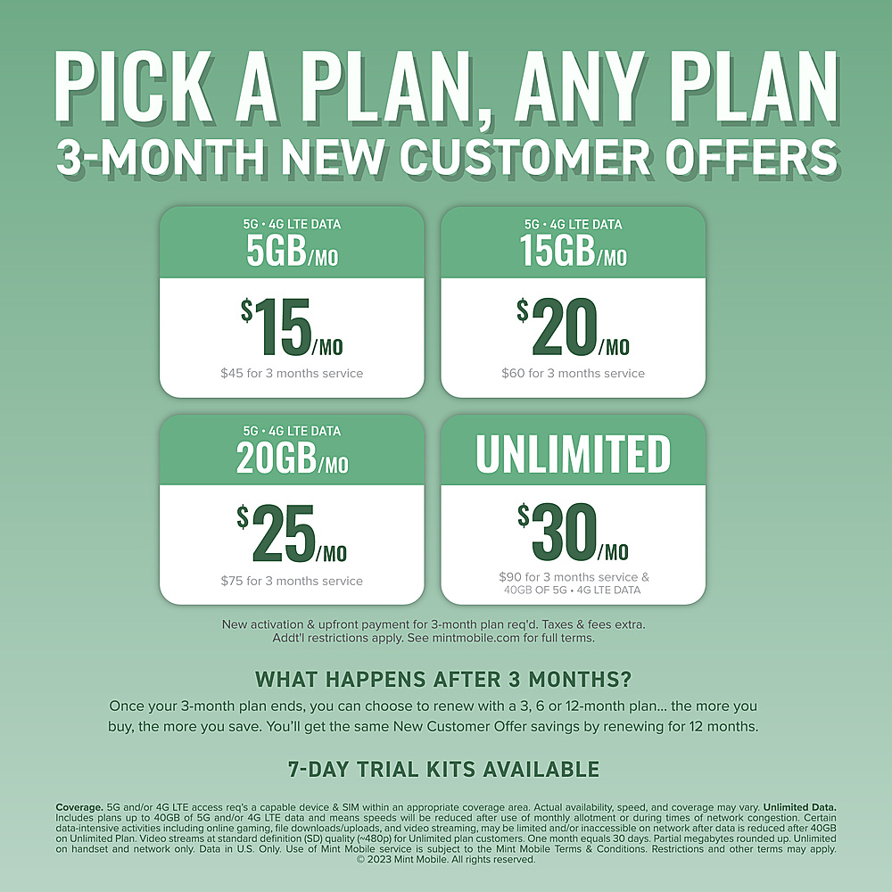 Mint Mobile Review 2024: A Closer Look at the Unrivaled Budget Phone Plans - Mint Mobile 12-month Plans