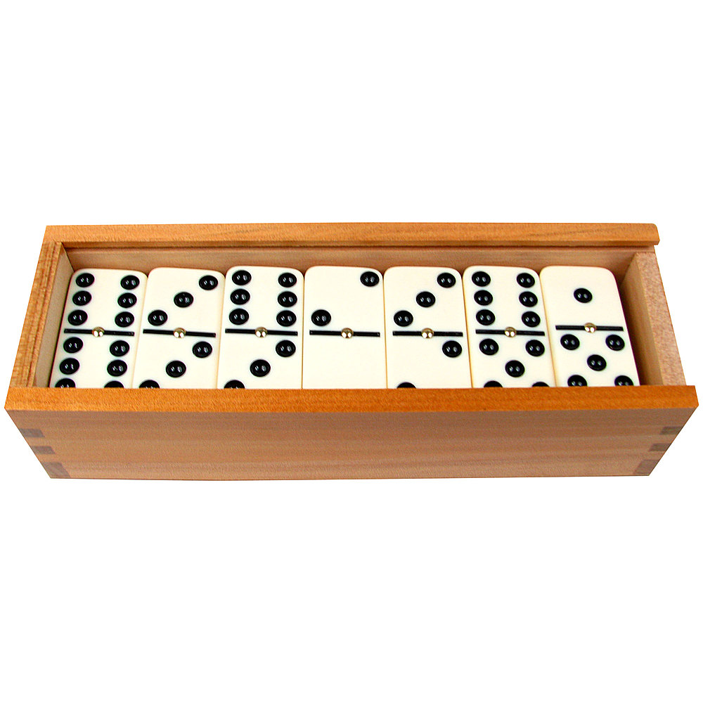 Wooden Standard Dominoes Set – Common Deer