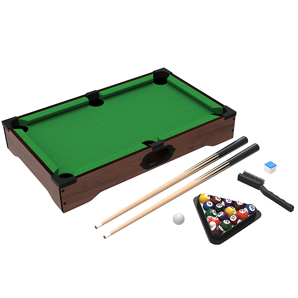 Deluxe Mini Table Top Pool Set Childrens Cue Balls Toy Snooker Game Xmas Gift 