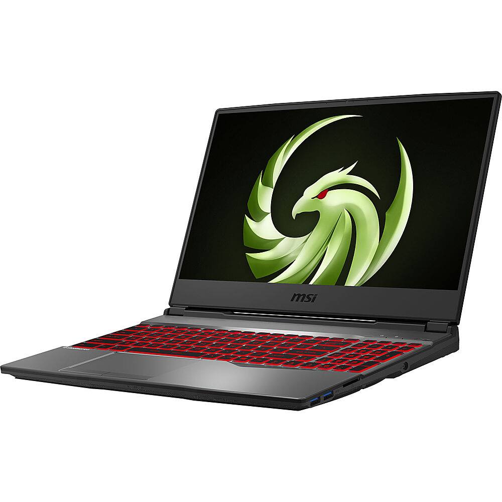 Left View: MSI - Alpha 15 A4DEK-004 - 15.6" Gaming Notebook - AMD Ryzen 7 4800H - 16GB - AMD Radeon RX5600M - 512GB SSD