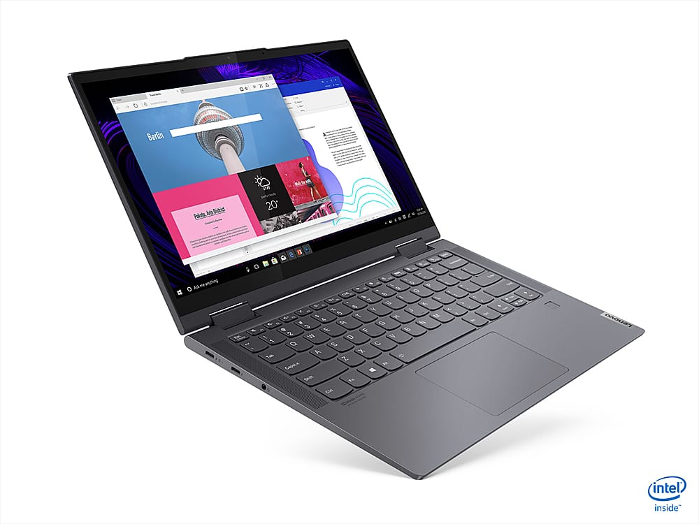 Alt View 12. Lenovo - Yoga 7i 14 2-in-1 14" Touch-Screen Laptop - Intel Evo Platform Core i7 - 16GB Memory - 1TB SSD.