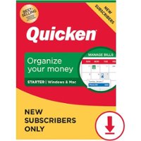 Quicken - Starter Personal Finance for New Users Only (1-Year Subscription) - Mac OS, Windows [Digital] - Front_Zoom