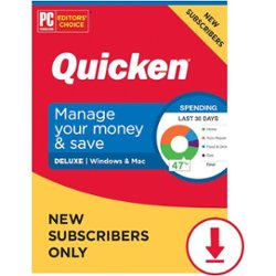 Quicken - Deluxe Personal Finance for New Users Only (1-Year Subscription) - Mac OS, Windows [Digital] - Front_Zoom