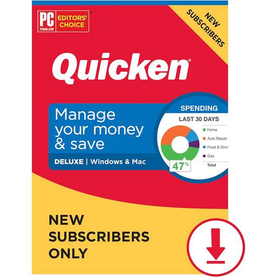 Quicken Deluxe Personal Finance for New Users Only (1-Year ...