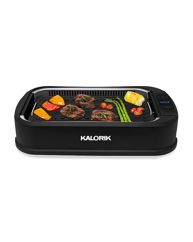 Best Buy Kalorik Indoor Smokeless Electric Grill Black GR 45386 BK