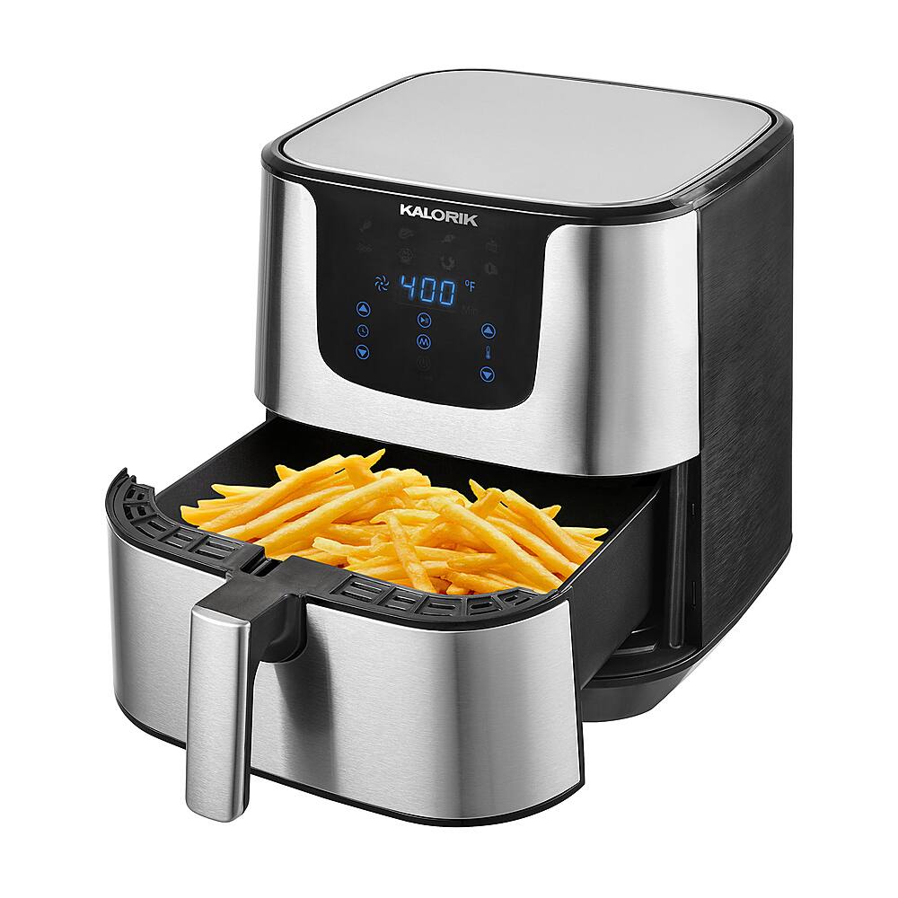 Kalorik 6 qt. Smart Fryer Pro XL with Trivet Stainless Steel FT 47477