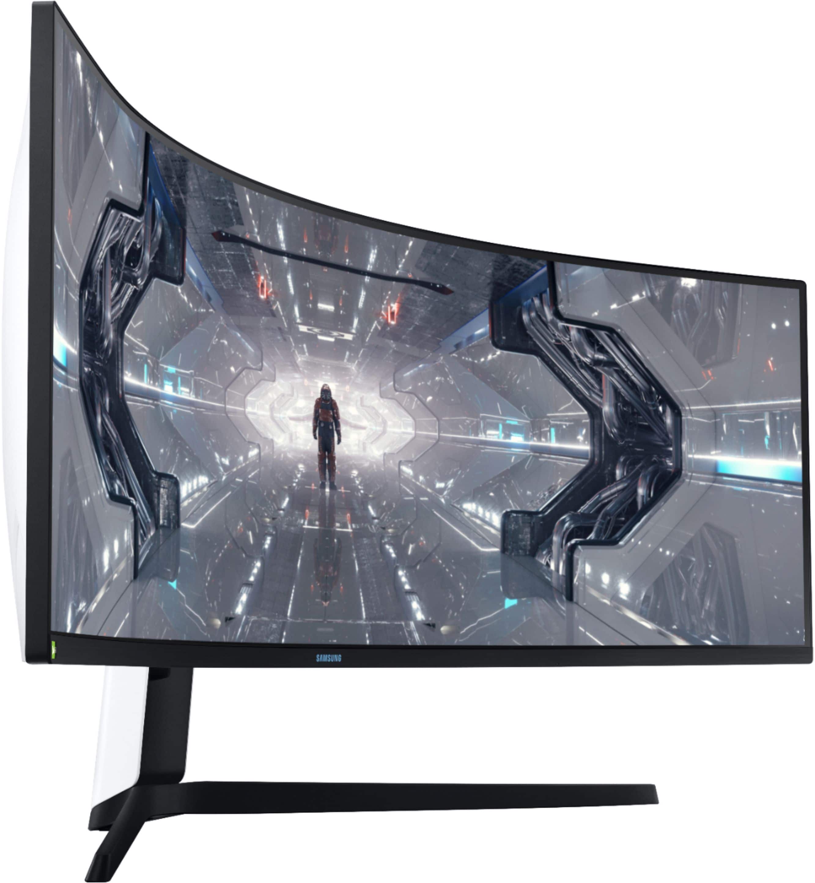 Alt View 17. Samsung - Geek Squad Certified Refurbished Odyssey G97T Series 49" LED Curved QHD FreeSync/G-SYNC Compatible QLED Monitor with HDR - Black.