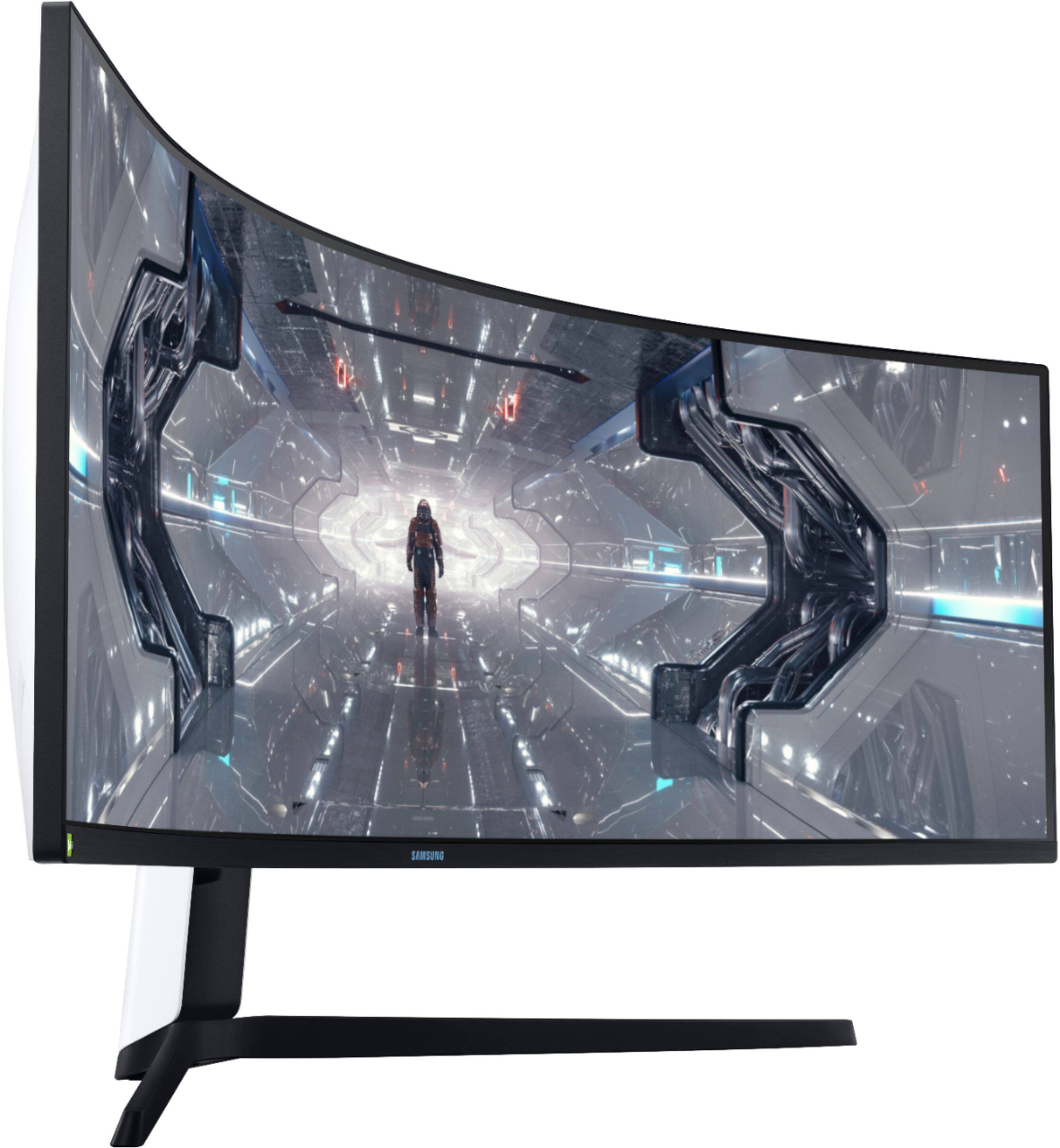 Alt View 17. Samsung - Geek Squad Certified Refurbished Odyssey G97T Series 49" LED Curved QHD FreeSync/G-SYNC Compatible QLED Monitor with HDR - Black.