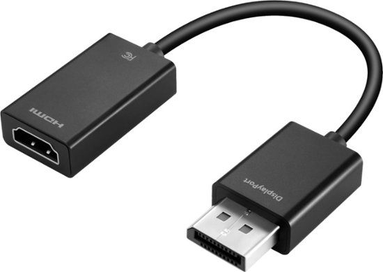 Kollisionskursus lektie ingeniørarbejde Best Buy essentials™ DisplayPort to HDMI Adapter Black BE-PADPHD - Best Buy