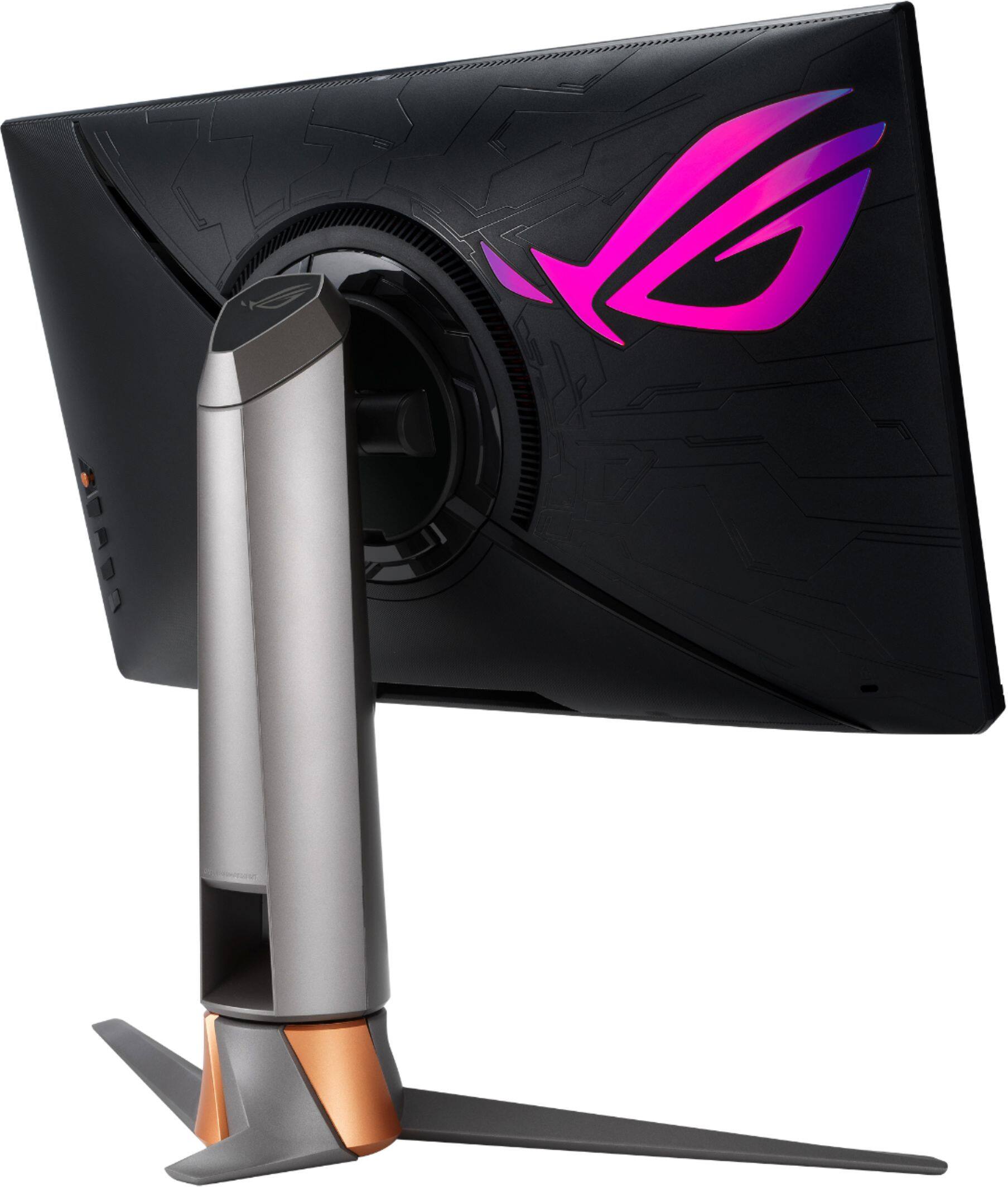 Left. ASUS - Geek Squad Certified Refurbished ROG Swift 24.5" FHD IPS 360Hz 1ms Gaming Monitor with HDR (DisplayPort, HDMI) - Black.