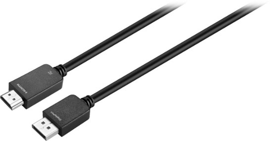 Front Zoom. Best Buy essentials™ - 6' DisplayPort to HDMI Cable - Black.