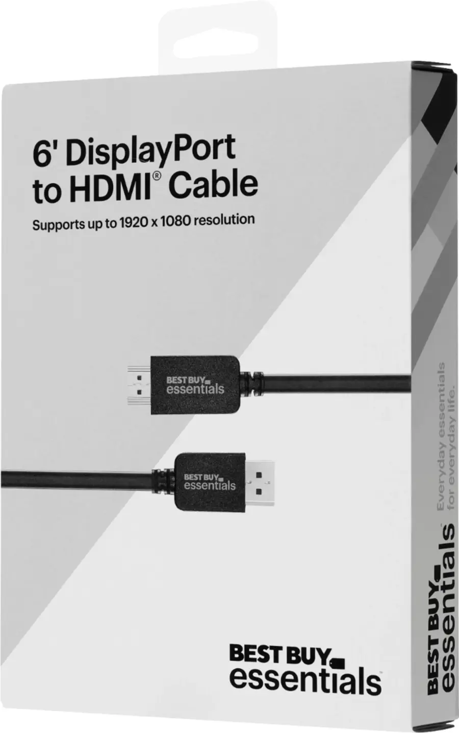 Alt View 13. Best Buy essentials™ - 6' DisplayPort to HDMI Cable - Black.