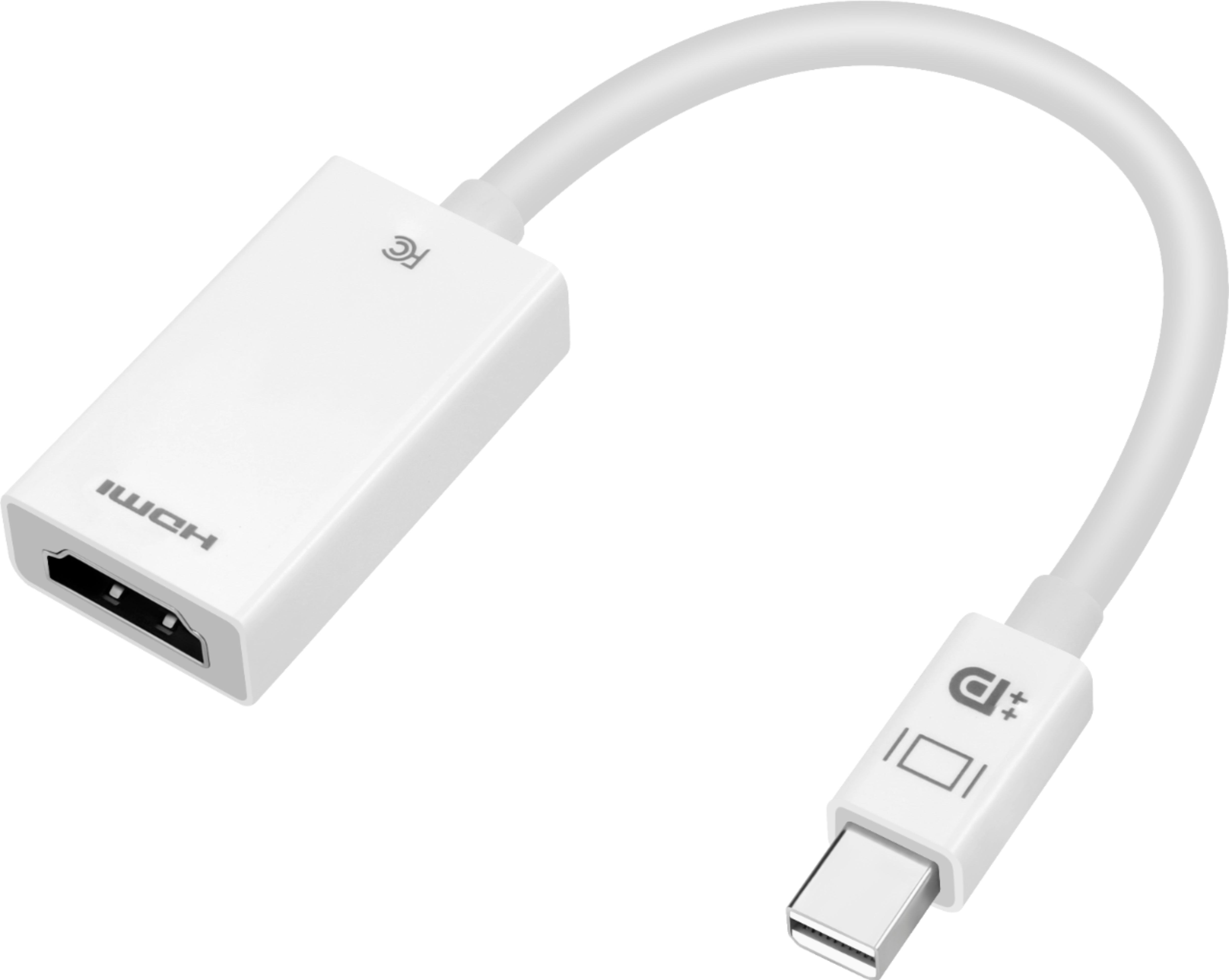 Villig Daisy nevø Best Buy essentials™ Mini DisplayPort to HDMI Adapter White BE-PAMDHD - Best  Buy