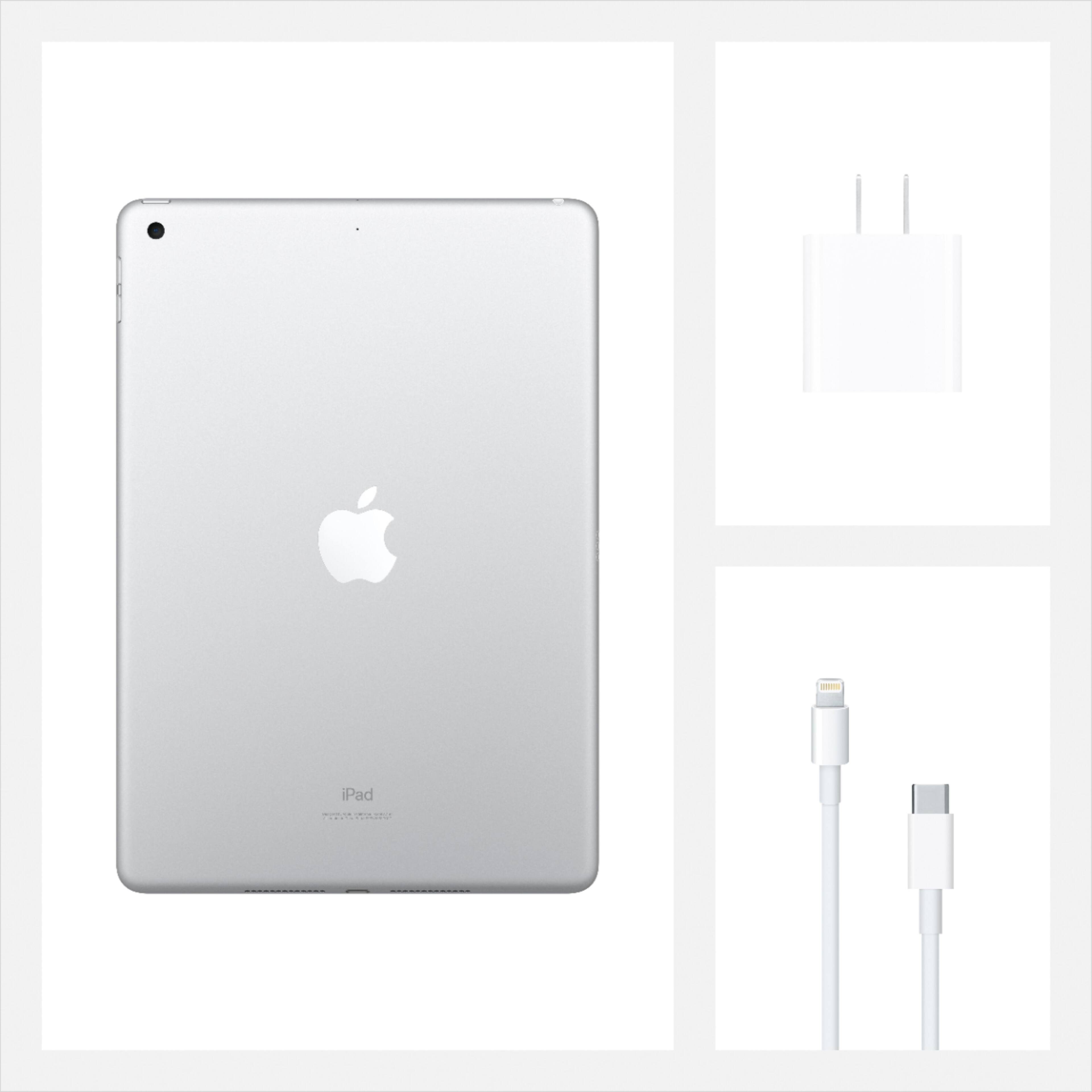 Alt View 16. Apple - Geek Squad Certified Refurbished 10.2-Inch iPad with Wi-Fi - 128GB - Silver.