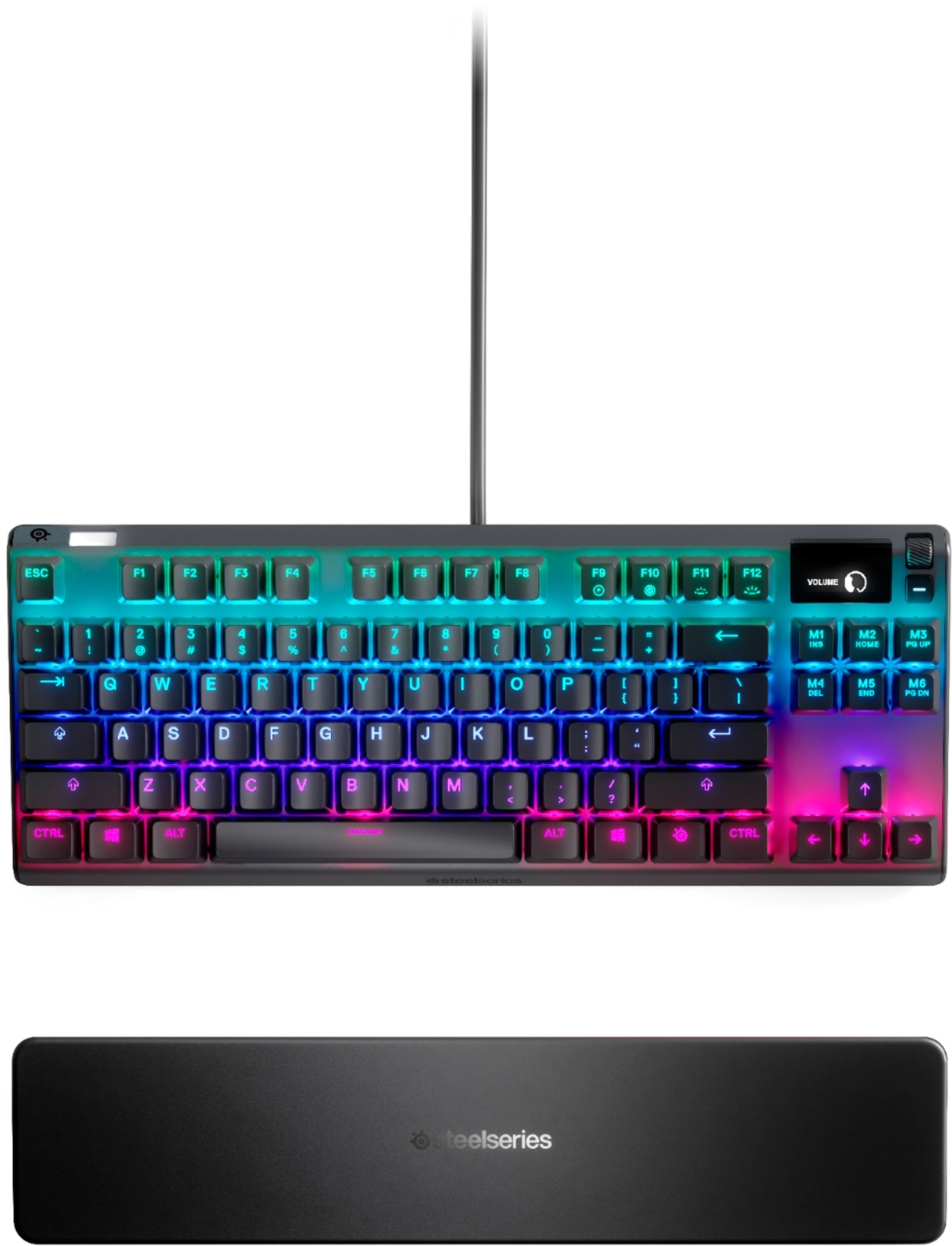 Best Buy: SteelSeries Apex 7 TKL Wired Mechanical Blue Tactile & Clicky  Switch Gaming Keyboard with RGB Backlighting Black 64758