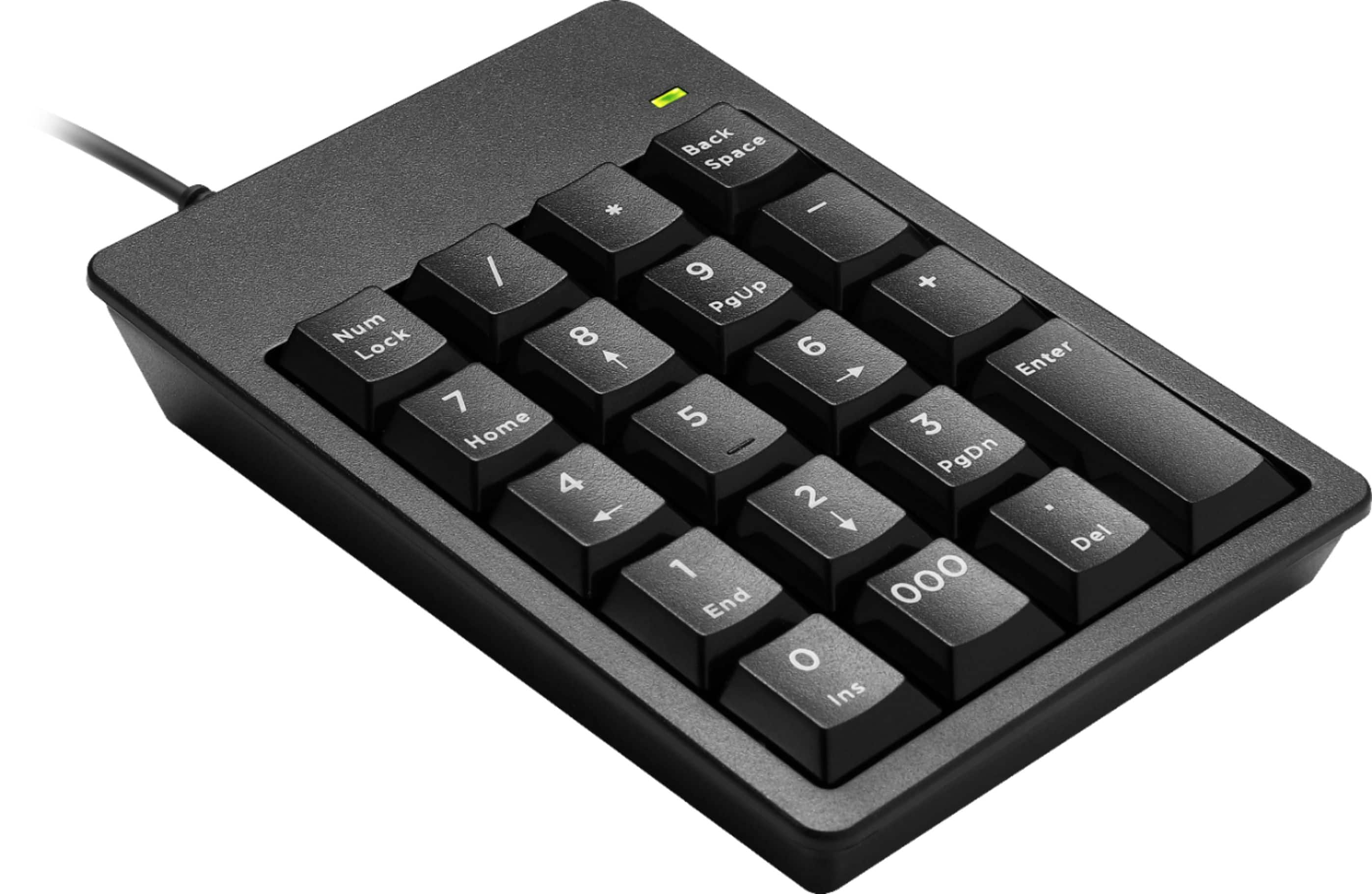 Alt View 12. Best Buy essentials™ - BE-PKWDNP 60% Wired Membrane USB Numeric Keypad - Black.