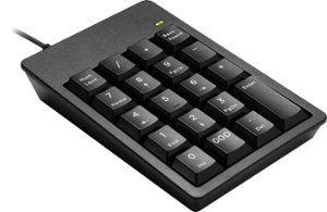 Best Buy essentials™ - BE-PKWDNP 60% Wired Membrane USB Numeric Keypad - Black - Front_Zoom