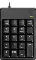 Best Buy essentials™ - BE-PKWDNP 60% Wired Membrane USB Numeric Keypad - Black - Front_Zoom
