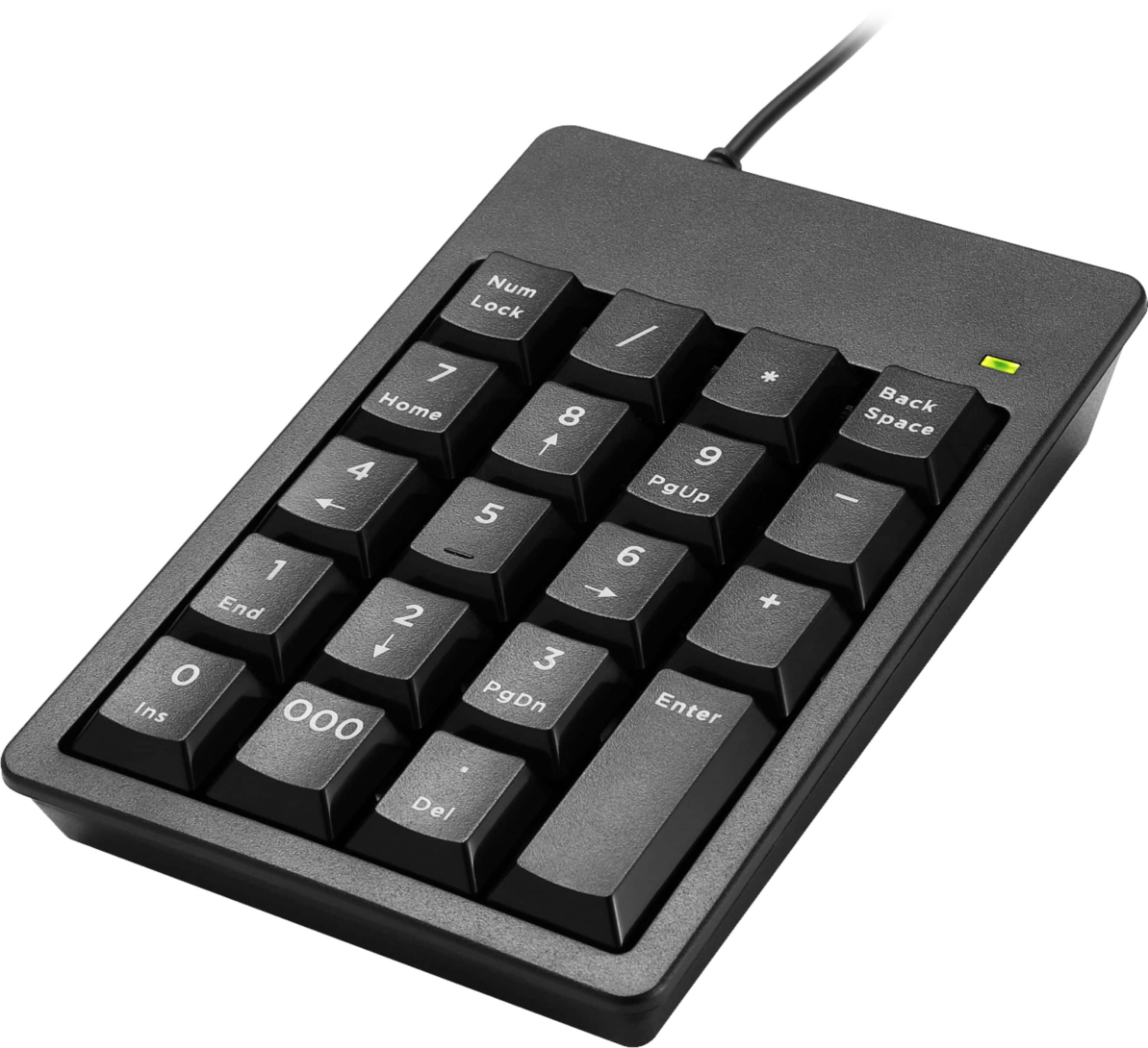 Alt View 13. Best Buy essentials™ - BE-PKWDNP 60% Wired Membrane USB Numeric Keypad - Black.