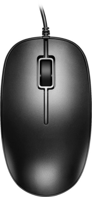 essentials™ USB Wired Ambidextrous Mouse Black BE-PMWD3B - Best Buy