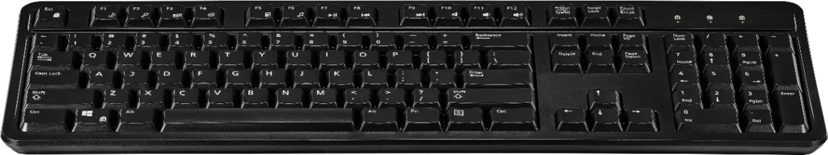 Alt View 14. Best Buy essentials™ - Full-size Wired Membrane USB Keyboard - Black.