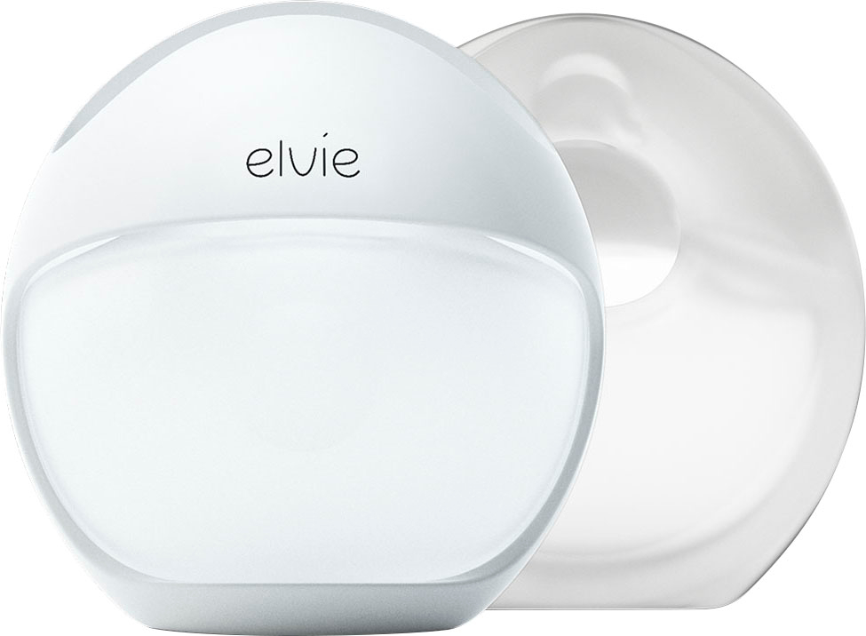  Elvie Curve Manual Wearable Breast Pump, Hands-Free,  Kick-Proof, Portable Silicone Pump That Can Be Worn in-Bra for Gentle,  Natural Milk Expression