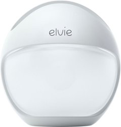 Elvie - Curve Manual, In-Bra Silicone Breast Pump (4oz/120ml) - White - Front_Zoom