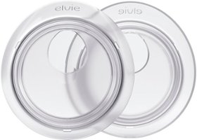 Elvie - Catch Pair of Silicone Milk Collection Cups (1oz/30ml) - White - Front_Zoom