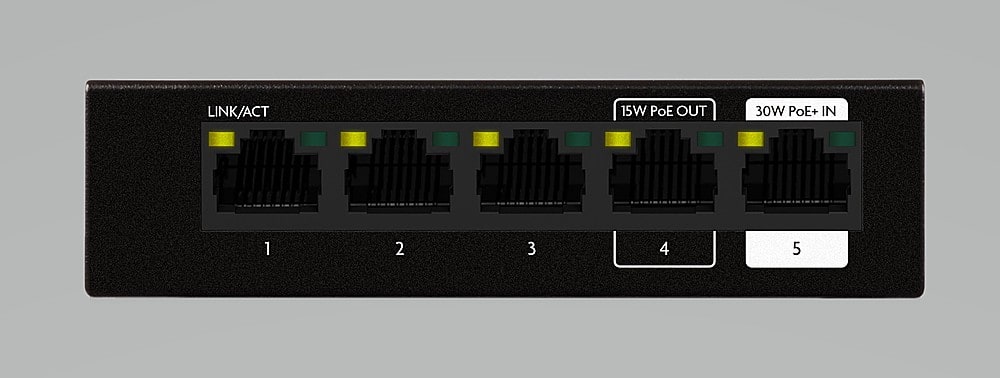 Alt View 11. Luxul - 5 Port Gb Multi-Mount SwitchW/PD POWER.